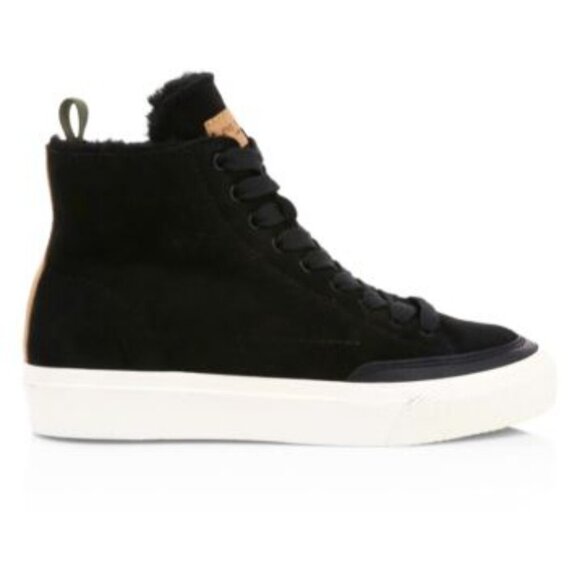 rag & bone Shearling High-Top Sneakers Size EU 38/US 7.5 - Picture 12 of 14